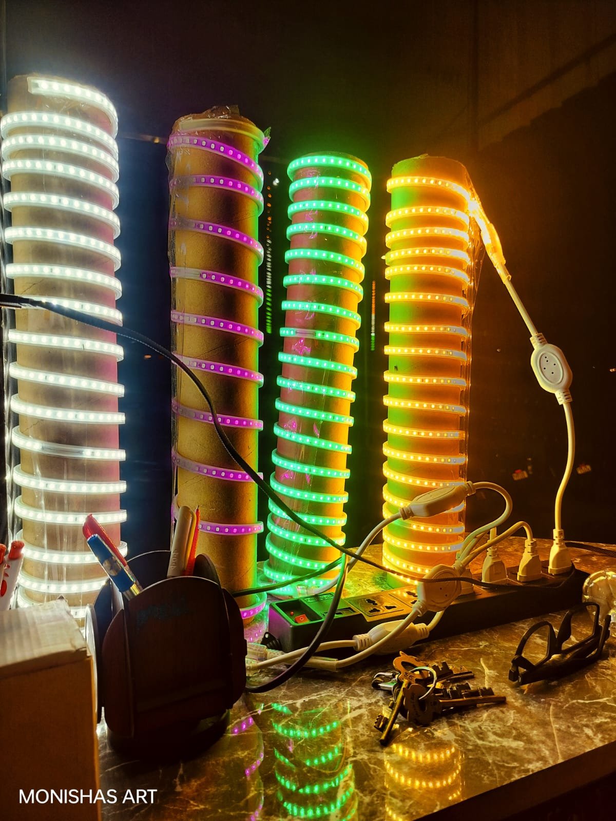 BaseLED RGB LED Strip Light – High Brightness Flexible Decorative Light (Multicolor)